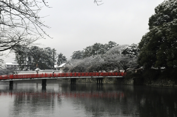 城址公園雪景色