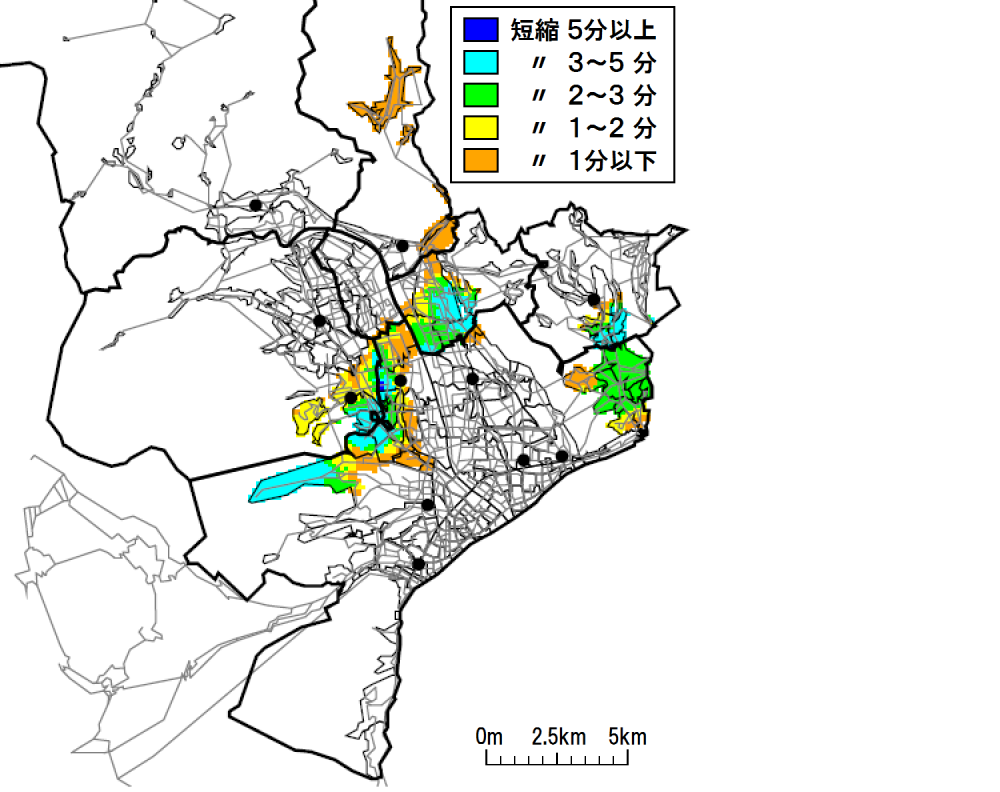 第2着隊の現場到着時間の短縮効果