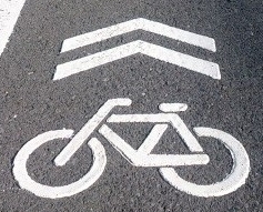 自転車通路ピクトグラム