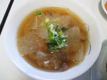 豚汁を上から撮った写真