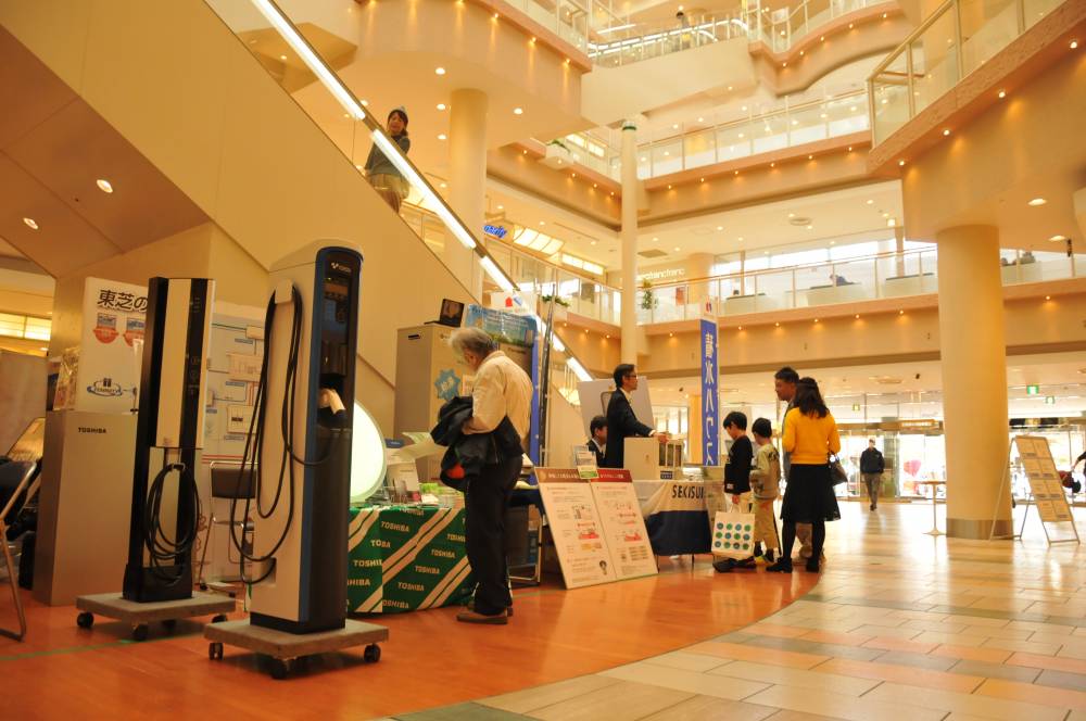 省エネ機器の展示