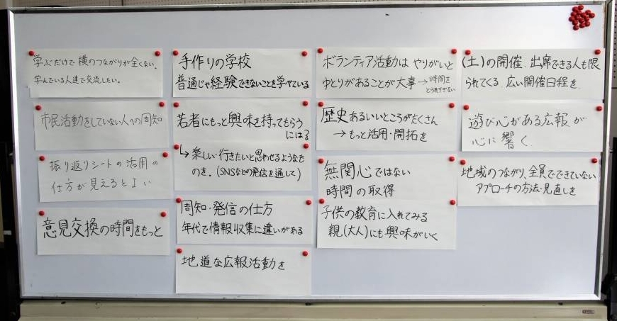 発言された意見や提案