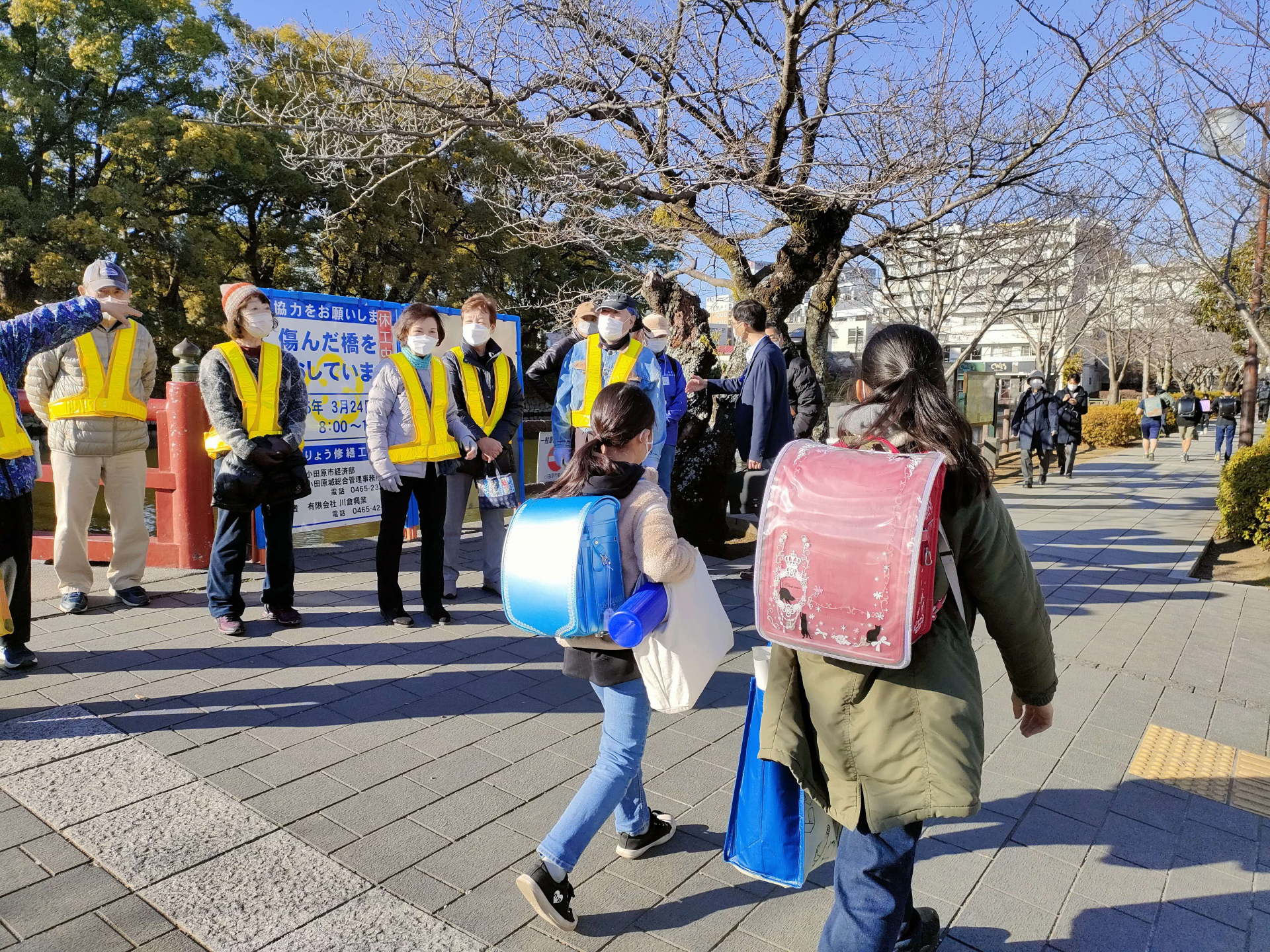 地域の見守り活動の見学