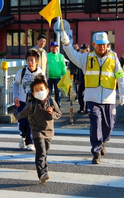 交通整理の様子