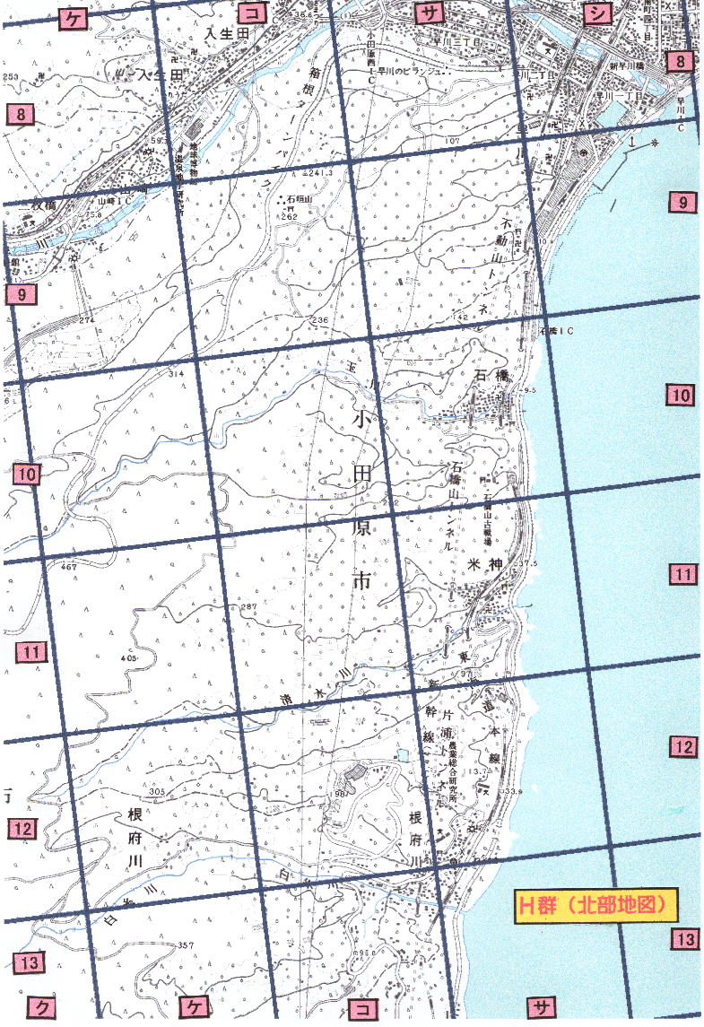 H群 北部地図