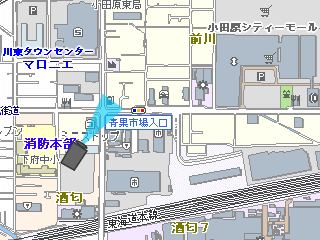 巡礼街道(打越跨線橋入口交差点)