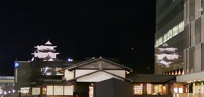 幻想的な夜景も