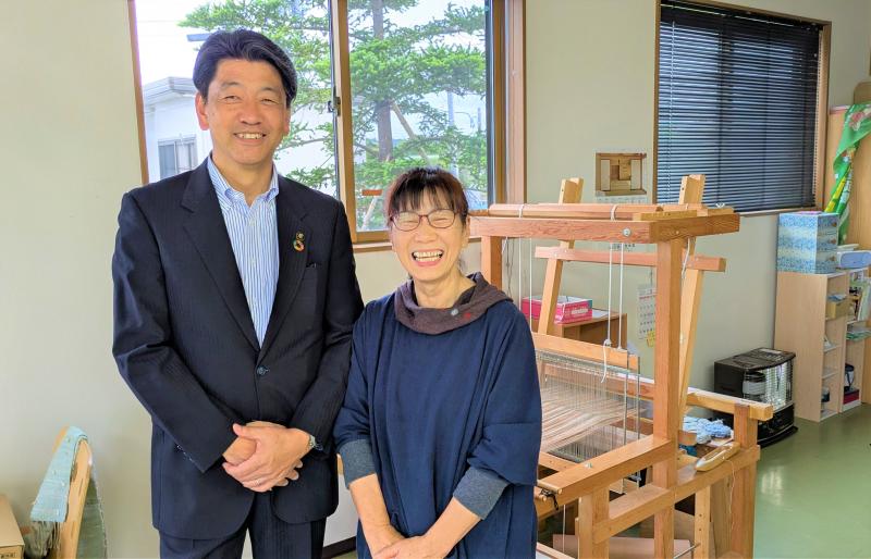 「浮舟の里」久米さんと