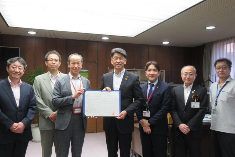 小田原市内の各郵便局長さんらと