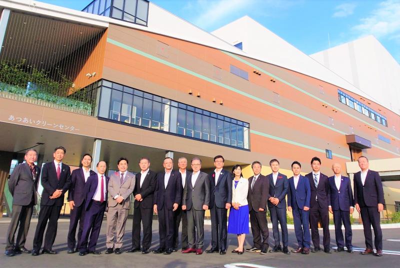 あつあいクリーンセンター視察にて、県内市長らと