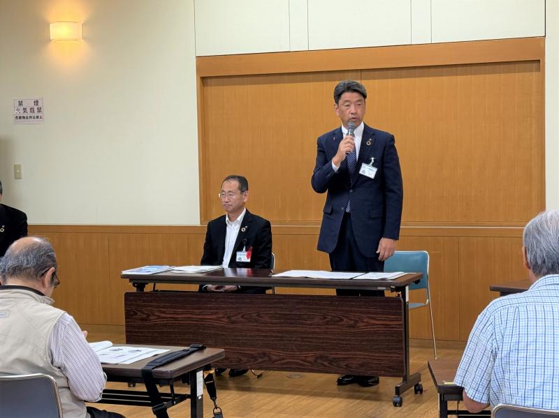 総合計画説明会　マロニエ会場にて