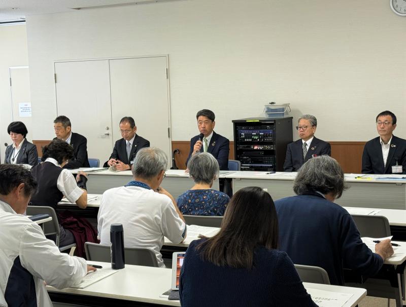 総合計画説明会　UMECO会場にて