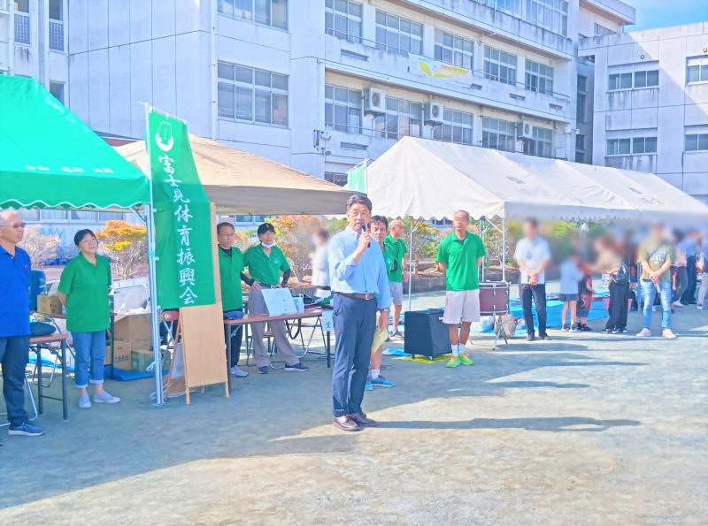 富士見地区のスポーツフェスティバルにて