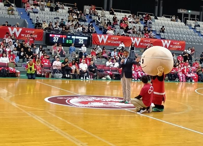 Wリーグ開幕戦でのご挨拶