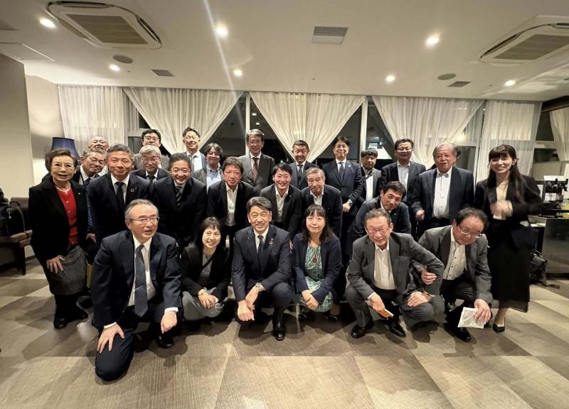 神奈川経済同友会の皆さんと、講演終了後の懇談会にて