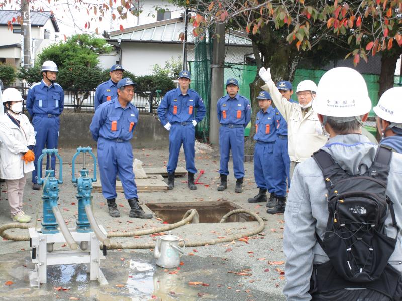 いっせい総合防災訓練 町田小の会場にて