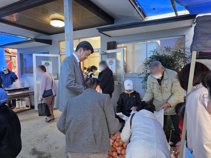 下大井ふれあい交流会の会場周辺の様子