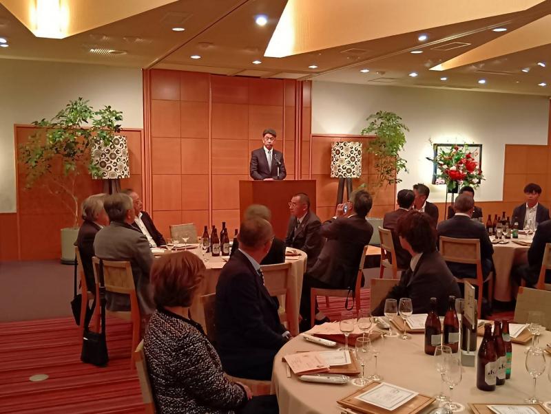 小田原蒲鉾組合の賀詞交歓会にて