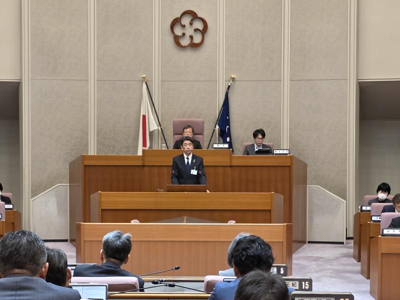 市議会3月定例会の開会において、施政方針演説