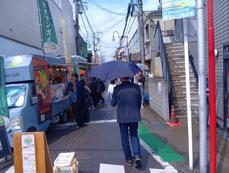 鴨宮北口商店街にて行われた「かもフェス」にて