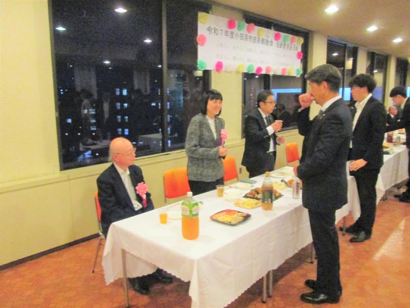 小田原技術親睦会主催の「退会者を送る会」にて