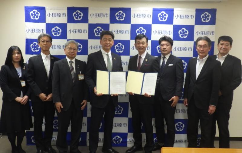 小田原市観光協会と市で、災害時の協力態勢につき協定締結