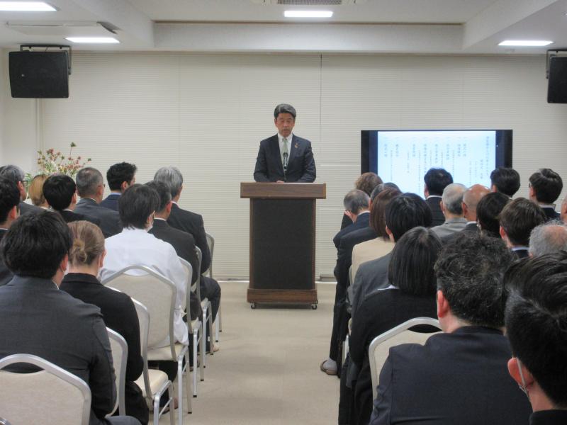 看護小規模多機能型施設「潤生園れんげの里かんたき」開所式にて