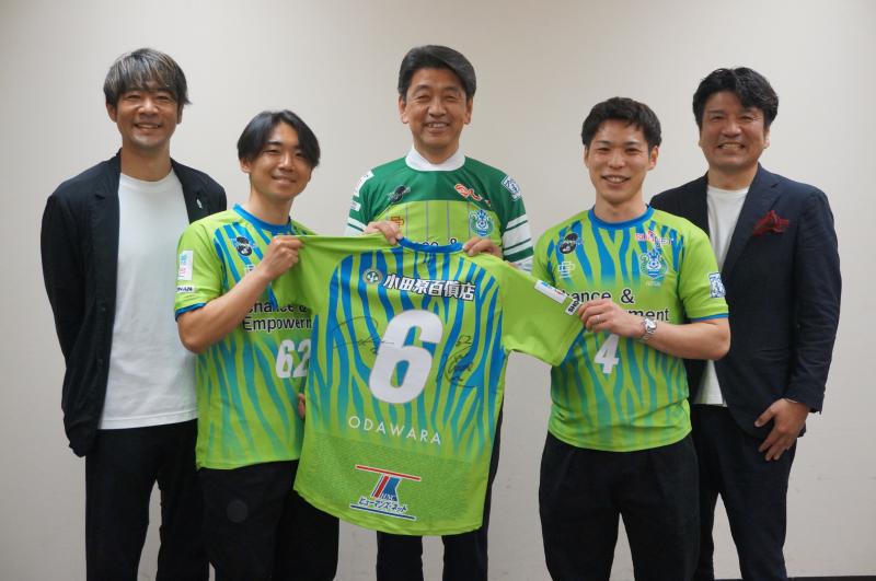 湘南ベルマーレフットサルクラブの皆さんと