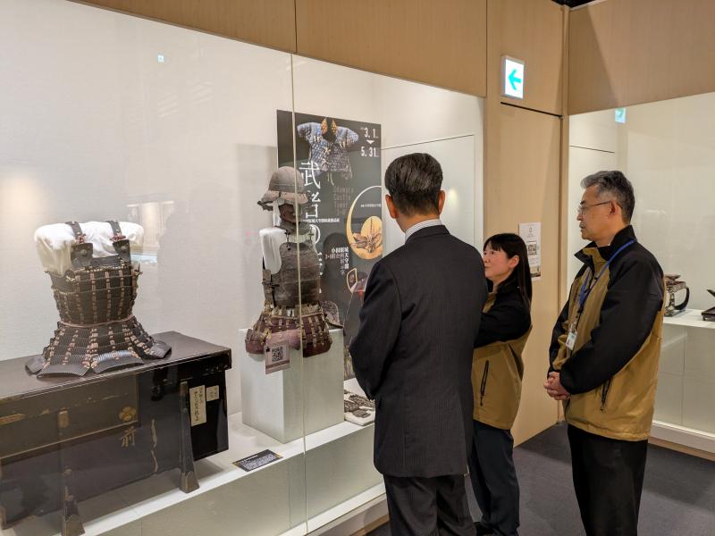 小田原城天守閣にて「武者の装い」を鑑賞。なかなかの見応え