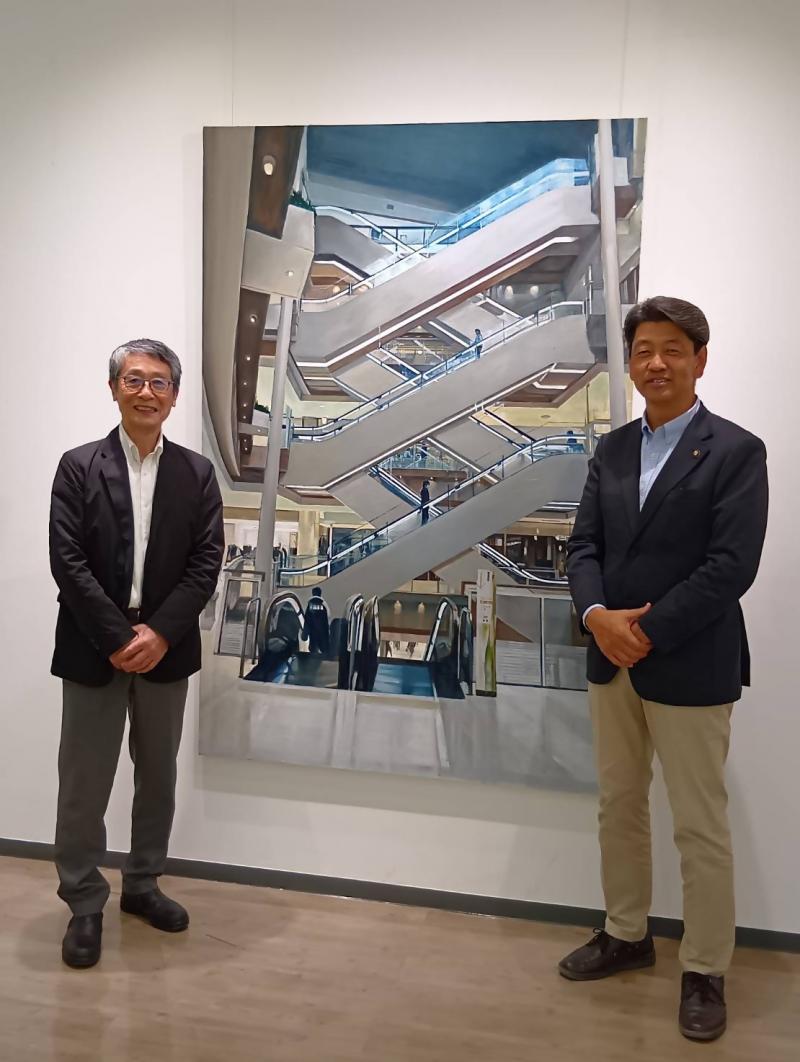 木下泰徳さんの喜寿記念作品展にて