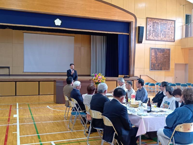 富水地区自治会・各団体役員歓送迎会にてご挨拶