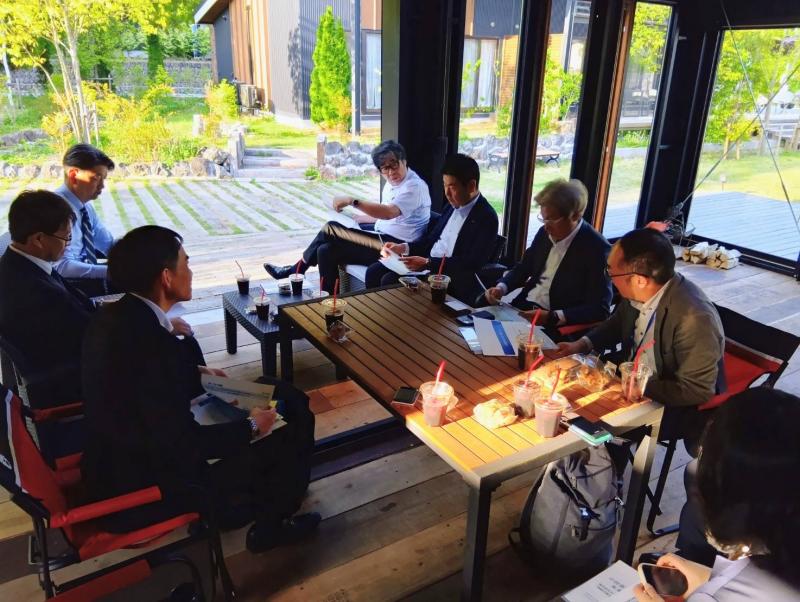 軽井沢にある同社の研修施設にて