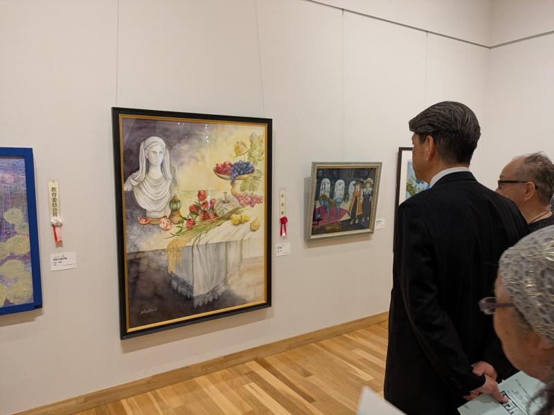 小田原市美術展覧会（前期）にて作品群を鑑賞