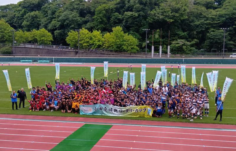 小田原城北ロータリーカップ開会式にて