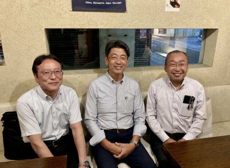 田原つながりの会で、相馬・大田原市長、大羽・田原市企画部長と