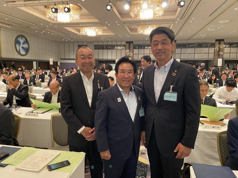「田原」つながりの山下・田原市長、相馬・大田原市長と