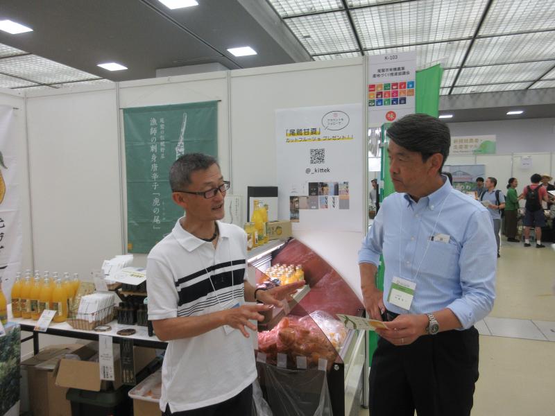 EXPOのマルシェにて、各地の皆さんと