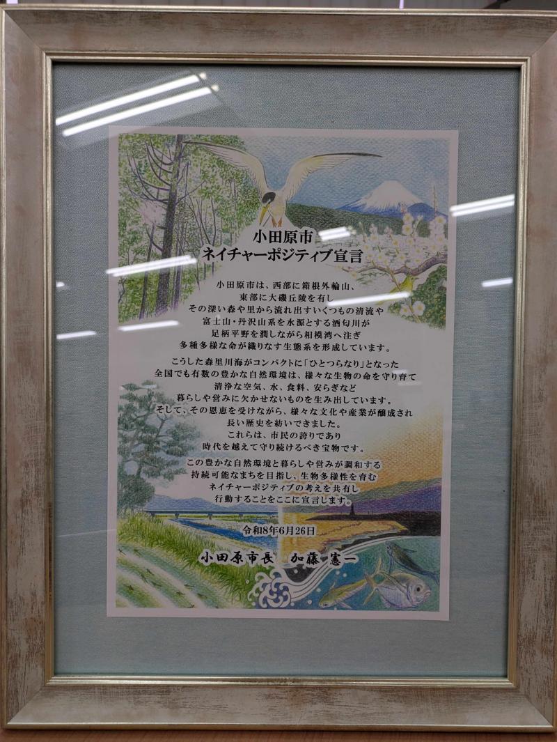 小田原市のネイチャーポジティブ宣言