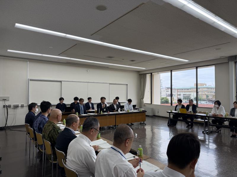 小田原市防災会議において、会長としてご挨拶