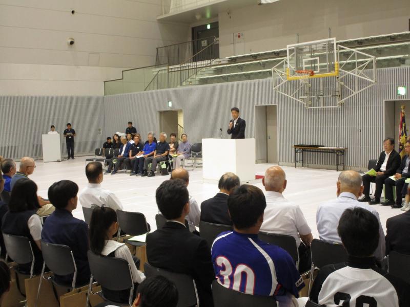 小田原市民総合体育大会の開会式にてご挨拶