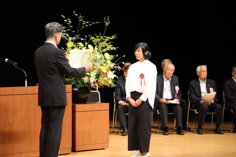 市民生委員児童委員大会にて、感謝状の贈呈