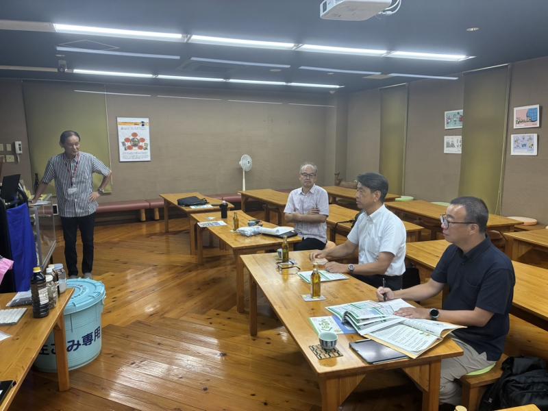 大木町にて、元町長の石川潤さんから資源循環のレクチャー