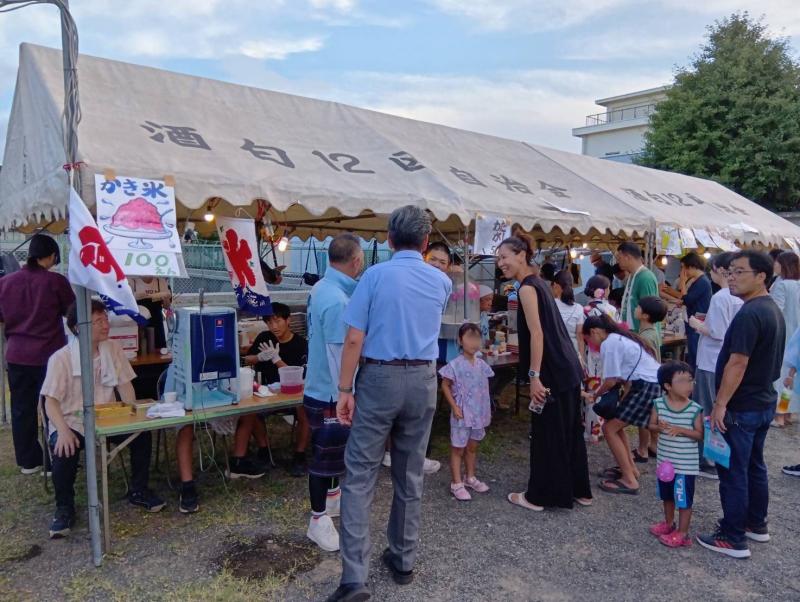 酒匂12区夏祭りにて