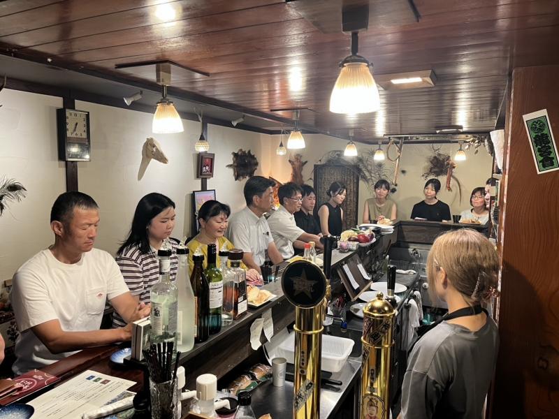 ジビエ料理店「龍」にて、鳥獣害対策やジビエについて学ぶ