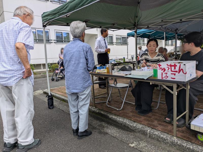 セントラルハイツの夏祭りにて