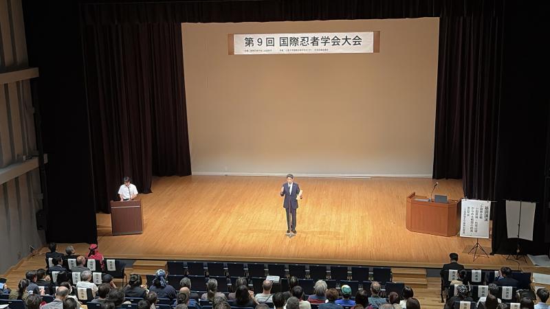 国際忍者学会にて、歓迎のご挨拶