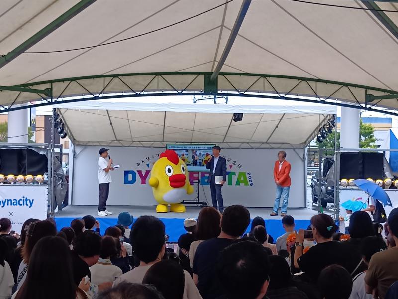 防災イベントにて、木原さん・そらジロー・DJ光邦さんとトーク