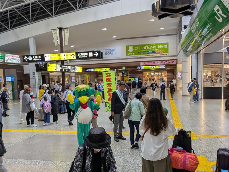 秋の全国交通安全運動キャンペーンにて