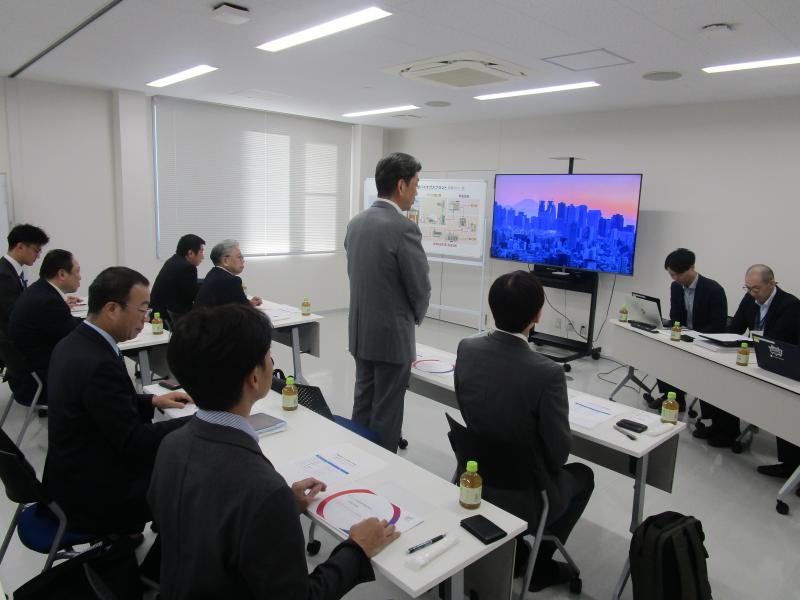 オリックス資源循環(株)の乾式メタン発酵施設を訪問