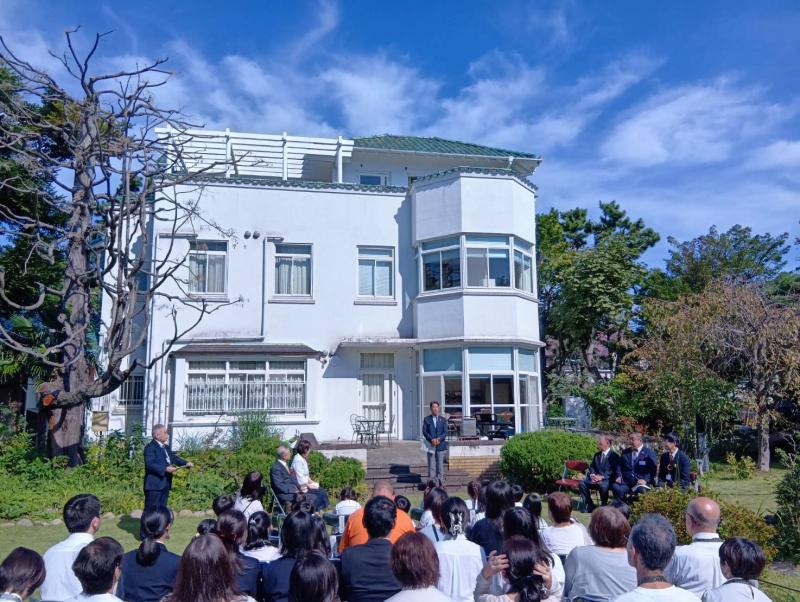 小田原文学館庭園リニューアル記念の音楽会にて